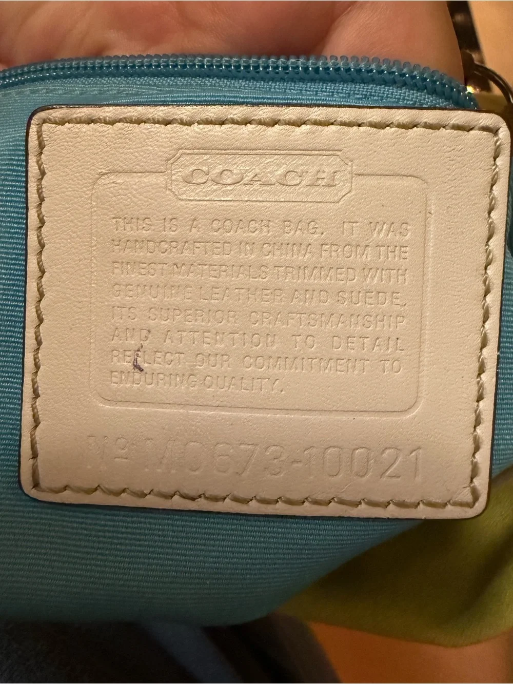 Coach hampton hobo watercolor shoulder bag